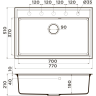 Мойка OMOIKIRI DAISEN 77-SA Artgranit/бежевый 4993631