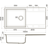 Мойка OMOIKIRI SAKAIME 100-CH Tetogranit/шампань 4993889